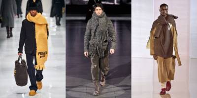 Время утепляться: объемный шарф – модный мужской аксессуар сезона - vogue.ua - Sander
