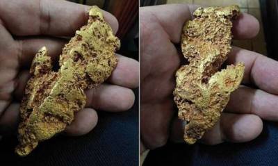 Австралийский золотоискатель нашел самородок стоимостью 30 000 долларов (5 фото) - chert-poberi.ru - Австралия - штат Западная