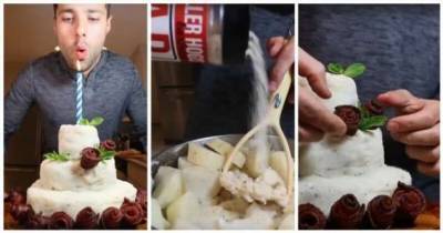 Аппетитный торт «Мужская радость» (1 фото + 1 видео) - chert-poberi.ru