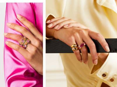 Коктейльные кольца: самый яркий ювелирный тренд сезона - marieclaire.ru - Сша