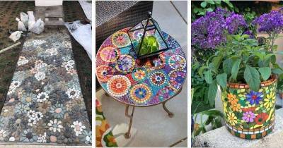 15 художественных способов создания садовой мозаики - lifehelper.one