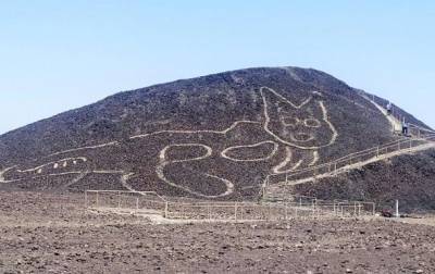 В Перу нашли геоглиф кошки возрастом две тысячи лет - mur.tv