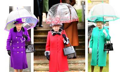 Елизавета II (Ii) - Виндзорские зонтики: королевский способ спрятаться от дождя - marieclaire.ru - Англия