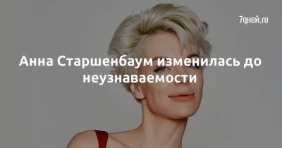 Анна Старшенбаум - Анна Старшенбаум изменилась до неузнаваемости - 7days.ru - Россия