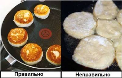 Почему сырники разваливаются на сковороде в процессе жарки и как все исправить - milayaya.ru