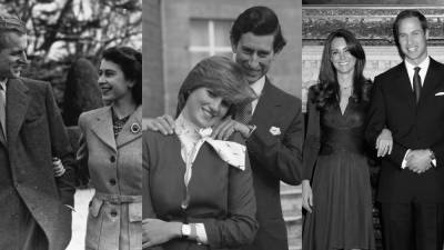 королева Елизавета II (Ii) - принц Гарри - принц Филипп - принц Чарльз - Маргарет - Филипп Маунтбеттен - Меган Маркл и принц Гарри, или Как начинались 5 королевских историй любви - vogue.ru - Англия