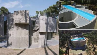 Португальцы построили дом для интровертов: у него нет наружных окон, зато есть бассейн на крыше - chert-poberi.ru - Португалия