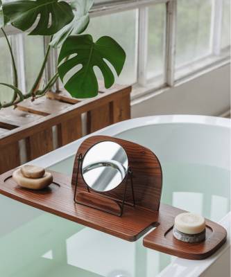 Полка для ванной: дизайн Анны Струпинской для Amovino - elle.ru - Таиланд