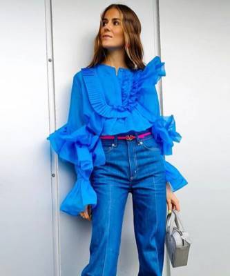 Нина Сандбек - С чем носить блузку H&M цвета электрик: показывает блогер из Норвегии - elle.ru - Норвегия - Осло