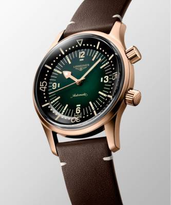 Часы The Longines Legend Diver теперь доступны в бронзовом цвете - elle.ru