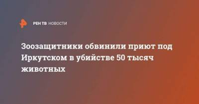 Зоозащитники обвинили приют под Иркутском в убийстве 50 тысяч животных - mur.tv - Иркутск