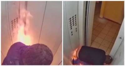Оренбуржец случайно поджег себя в лифте и едва не сгорел заживо (2 фото + 1 видео) - chert-poberi.ru - Оренбург