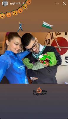 Гарри Поттер - Джиджи Хадид - Малик Зейн - Зейн Малик - Джиджи Хадид поделилась первым семейным фото с новорожденной дочерью в момент празднования дня Хэллоуина - starslife.ru