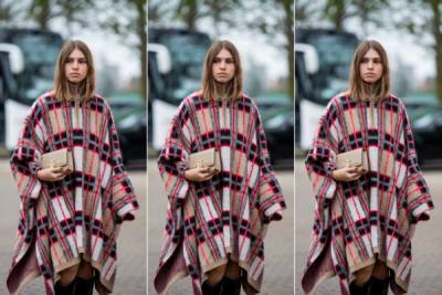 Как носить кейпы этой осенью: берем пример с модниц... - glamour.ru
