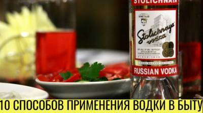 10 нестандартных способов применения водки в быту - e-w-e.ru