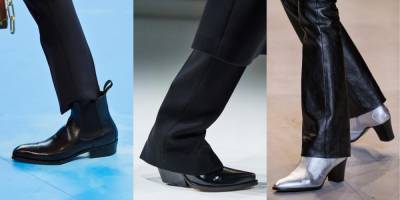 Louis Vuitton - saint Laurent - Щелкнуть каблуками: мужская обувь на каблуке в коллекциях осень-зима 2020/2021 - vogue.ua