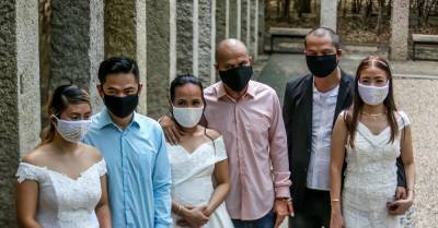 На Филиппинах прошла массовая «коронавирусная» свадьба в масках - wmj.ru - Филиппины