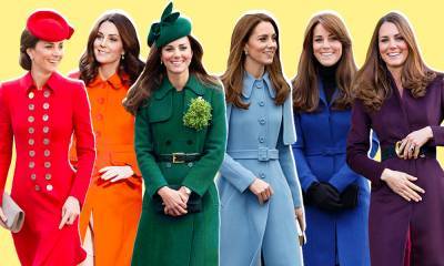 герцогиня Кейт - Все цвета радуги: почему герцогиня Кейт так любит яркие пальто - marieclaire.ru