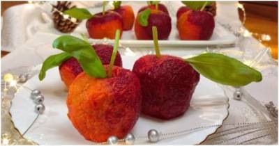 Удивите гостей на Новый год: супер-закуска «Райские яблоки» - cpykami.ru
