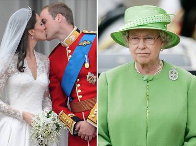 королева Елизавета II (Ii) - Кейт Миддлтон - принц Уильям - Кэтрин - Странный подход: чем Королева была недовольна на свадьбе Уильяма и Кейт - marieclaire.ru - Лондон