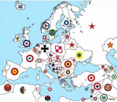 Опознавательные знаки военно-воздушных сил - chert-poberi.ru - Германия - Англия - Австрия - Белоруссия