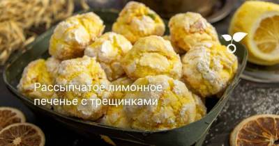 Рассыпчатое лимонное печенье с трещинками - sadogorod.club