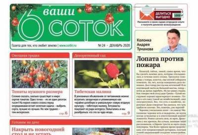 Вышел последний в этом году номер газеты «Ваши 6 соток» - sadogorod.club
