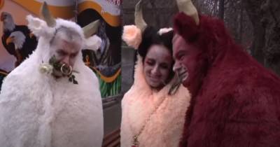 Переоделся в быка и соблазнял “самку”: директор Одесского зоопарка выпустил клип к Новому году - mur.tv