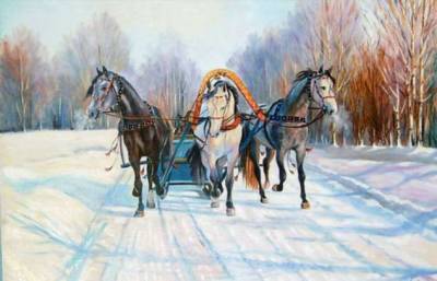 Лихая тройка: почему запряженные лошади смотрят в разные стороны, но мчат очень быстро - chert-poberi.ru