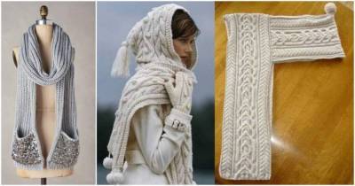 Тёплая и стильная зима: 15 классных моделей вязаных шарфов - lifehelper.one