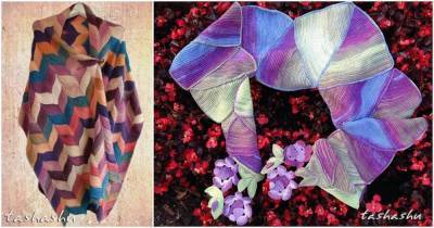 Невероятно красивые и изумительные шарфы Светланы Гордон, связанные спицами - lifehelper.one