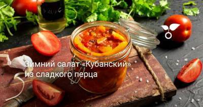 Зимний салат «Кубанский» из сладкого перца - sadogorod.club