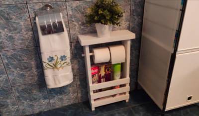 Как самому сделать полку для ванной и туалета из обрезков доски - milayaya.ru