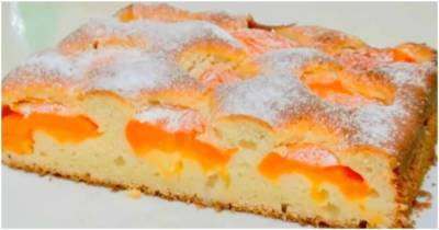 Обалденный абрикосовый пирог без дрожжей и раскатки - lifehelper.one