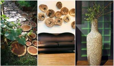 Спилы дерева в оформлении дома и двора: вдохновляющие идеи и тонкости использования - milayaya.ru