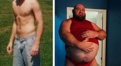 Чтобы живот был круглым и большим, мужчина ежедневно потребляет до 10 тысяч калорий - chert-poberi.ru - Сша - штат Флорида