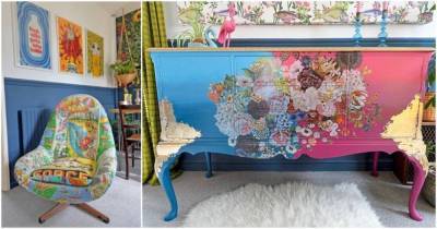 «Чем больше цвета, тем лучше!»: восхитительное преображение старой ненужной мебели - lifehelper.one
