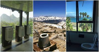 15 общественных туалетов с фантастическим видом, в которых хочется оставаться как можно дольше - lifehelper.one