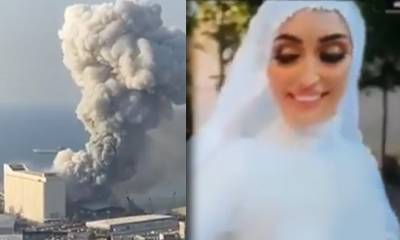«Такое никогда не забудется!»: в Сети обсуждают свадебное видео, сделанное в момент взрыва в Бейруте - woman.ru - Бейрут