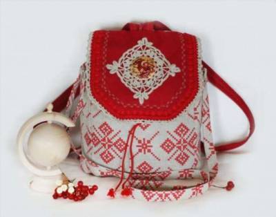 Шьем льняную сумку-рюкзак в русском стиле - milayaya.ru