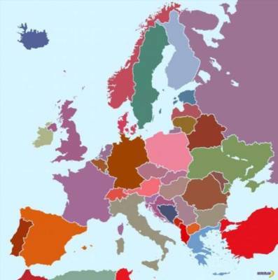 Самая загадочная карта Европы - chert-poberi.ru - Польша - Белоруссия