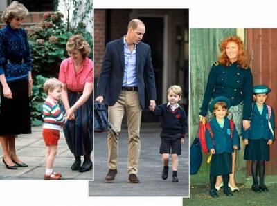 принц Уильям - принцесса Евгения - Беатрис - принц Джордж - принцесса Шарлотта - Первый звонок: 26 фото Виндзоров в их первый учебный день - lublusebya.ru - Англия