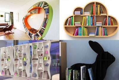 16 самых креативных книжных шкафов и полок - lifehelper.one