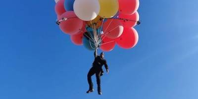 Фокусник Дэвид Блейн выполнил задуманное: он поднялся в воздух на воздушных шарах в прямом эфире - starslife.ru - штат Нью-Джерси - штат Аризона