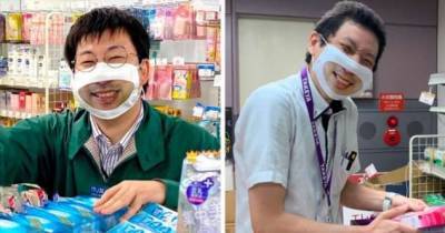Японские «маски-улыбки» - chert-poberi.ru - Япония