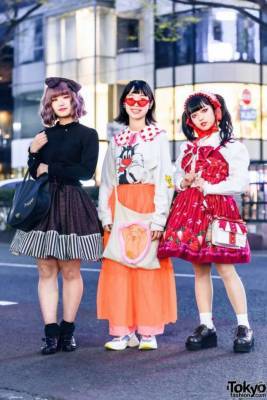 Модники и модницы на улицах Токио - chert-poberi.ru - Токио