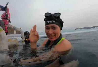 В Байкале установили мировой рекорд по подлёдному плаванию без гидрокостюма - kerekuo.ru