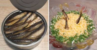 Салат «Рыбки в пруду», идеальный для массивных хрустальных салатниц - lifehelper.one