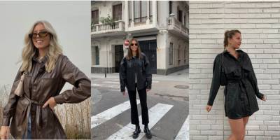 Эмма Роуз - Instagram-тренд: как модницы носят кожаные рубашки этой зимой - vogue.ua