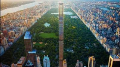18 метров — в Нью-Йорке построили самый тонкий небоскреб на планете (+видео) - chert-poberi.ru - Нью-Йорк - Нью-Йорк